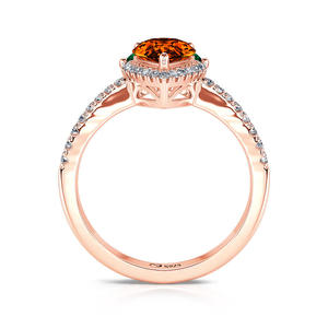 Bague en argent sterling Jeulia Eat It up avec pierre naturelle taillée en forme de carotte et de poire - Product Image 3
