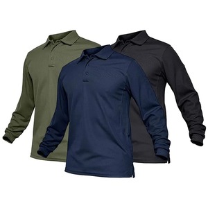 Polo personalizado de Golf para hombre, ropa de entrenamiento de gimnasio, deportiva, de talla grande, venta al por mayor - Product Image 1