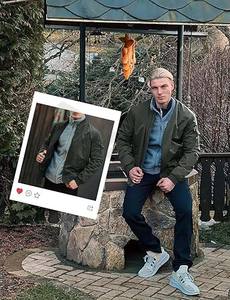 Chaqueta de golf ligera con cremallera completa para hombre, cortavientos Softshell con cuello levantado y forro polar, abrigo Softshell acogedor - Product Image 6