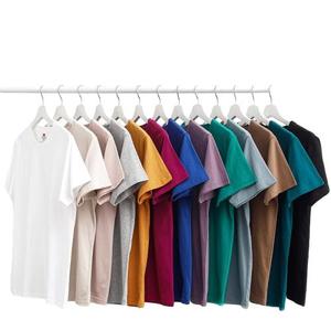 Camisetas de algodón puro de talla grande para hombre, camisetas lisas, camiseta en blanco para hombre - Product Image 1