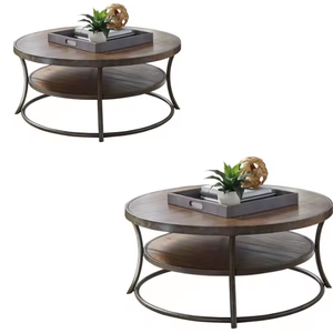 Round Coffee Table With Made of <b>Solid</b> <b>Wooden</b> Living Room Furniture at Best Prices Originally Indonesia - Product Image 2