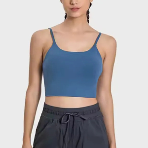 Wholesale Breathable Customized Fashion Custom Sports Bra With High Neck Running Shockproof Yoga Bra Fitness Tank <b>Top</b> Women - Product Image 6