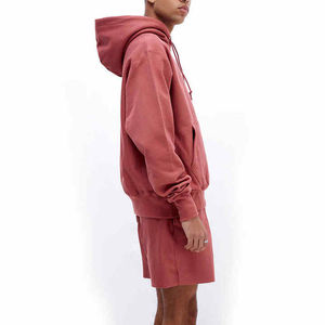 Diseño personalizado hecho en Pakistán bajo MOQ Sudadera con capucha y conjunto corto Casual transpirable Fitness ropa deportiva conjunto para hombres con cordón - Product Image 4