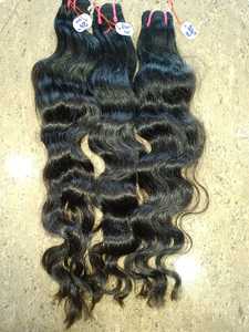 Vente en gros d'extensions de cheveux indiens Remy résistants à la perte de cheveux doux/brillants Double trame à la machine pour toutes les couleurs de teinture Attachement de tissage - Product Image 5