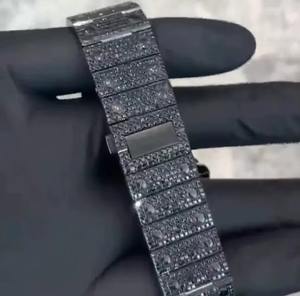 Reloj de Diamantes Moissanite VVS Premium para Hombre, Estilo Hip Hop, Personalizado, de Lujo, Mecánico, Resistente al Agua 10 Bar, de Acero Inoxidable - Product Image 4