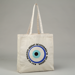 Bolsa Tote Mediana Personalizada EWB, Algodón Reciclado, Uso Diario, para Bodas, Cierre de Cremallera, Asa de Mano, Diseño de Letras, Bengala Occidental - Product Image 2