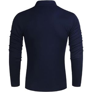 Pull en polyester tricoté à manches longues style homme Pull en polyester à col rond personnalisé - Product Image 2