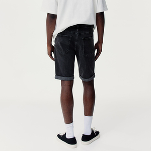 Pantalones cortos vaqueros informales para hombre con servicio OEM, ropa de algodón MOQ bajo, transpirables y cómodos, gran oferta para adultos - Product Image 4