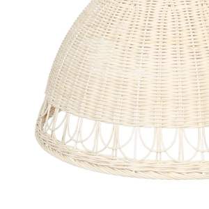 Pantalla colgante de ratán hecha a mano de primera calidad con diseño de tejido abierto para decoración del hogar y la boda - Product Image 2