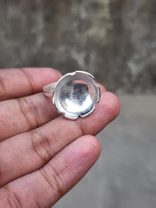 Venta caliente Anillo con forma de cuenco natural Anillo hecho a mano de plata esterlina 925 para mujeres Fabricación de fábrica de diseño único - Product Image 4