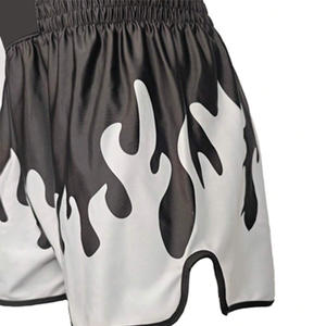 Pantalones cortos de boxeo de ajuste personalizado para hombre, tela transpirable, diseño OEM para entrenamiento, Lucha, fabricación de etiqueta privada, estiramiento lavado - Product Image 2