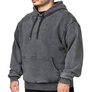 OEM <b>Men's</b> Acid Wash <b>Hoodie</b> High Quality and Affordably Priced Breathable Comfortable Casual Winter Wear with Solid Pattern 2026 - Product Image 5