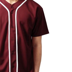 Camiseta de béisbol 100% de poliéster transpirable, Camiseta lisa de manga corta con botones, ropa deportiva Hipster de Hip Hop - Product Image 5