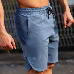 Pantalones cortos informales con logotipo personalizado para hombre, ropa de calle personalizada para gimnasio, pantalones cortos informales para hombre, 100% algodón, tamaño de EE. UU., bolsillos, pantalones cortos para hombre - Product Image 3