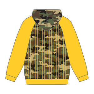 Année de fondation 1963 Iota Phi Theta Camo Body Gold Raglan Pinstripes Pullover Hoodie Vêtements de fraternité grecque Divine Nine HBCU - Product Image 3