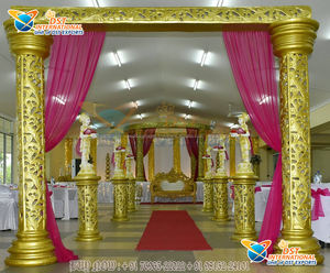 Puerta de bienvenida de boda tradicional decoración Bollywood boda Mandap puerta de entrada TEMA DE Bollywood indio puerta de bienvenida de boda - Product Image 5
