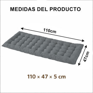 Cojín para Banco de Interior y Exterior con Funda con Cremallera, Relleno de Fibra Hueca, Almohadas Lumbares y Cojines para Asiento - Product Image 4