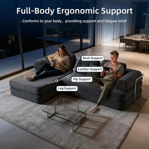 Sofá Cama en Forma de L de Tela Portátil Moderno Más Vendido en 2026 para Sala de Estar, Dormitorio y Uso en Hoteles - Product Image 3