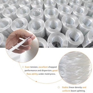 巨石直接粗纱2400tex 4800tex玻璃纤维电子玻璃，用于编织<span class=keywords><strong>Wevon</strong></span>粗纱和切割服务 - Product Image 2