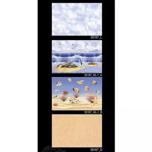 Échantillon gratuit 30x45cm Carreaux muraux de salle de bain en céramique 300x450mm Bleu Digital Glazed 12x18 pouces Étanche Intérieur de salle de bain - Product Image 4