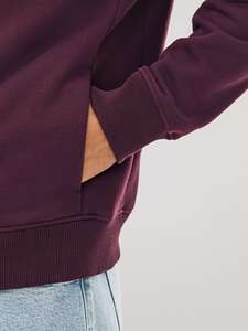 Sudadera básica de manga larga con cremallera para comodidad diaria Sudadera con capucha con cremallera unisex Tela de algodón de primera calidad - Product Image 3