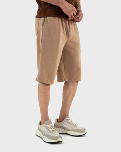 Pantalones Cortos Casuales Beige para Hombre, de Primera Calidad, con Logotipo Personalizado, Cintura Elástica, Ajuste Relajado, Ligeros, Elásticos, Cómodos, para Uso en Exteriores - Product Image 3