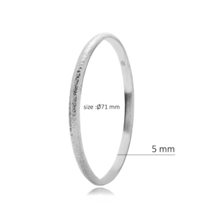 Bracelet Vintage Fait Main Turc en Argent Sterling 925, 71mm, Vente en Gros, Bijoux Fins pour Dame - Product Image 2