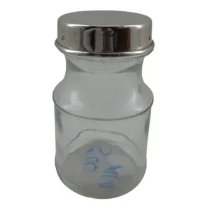 Jar Glass Sắt Với Nickel Rõ Ràng Glass Bán Buôn Chất Lượng Cao Nhà Bếp Thủy Tinh Container Lưu Trữ Jar Với Nắp