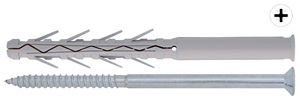 Tassello Tup4 con Vite Pozidrive 50 Pezzi Mm.10x160 - Product Image 1