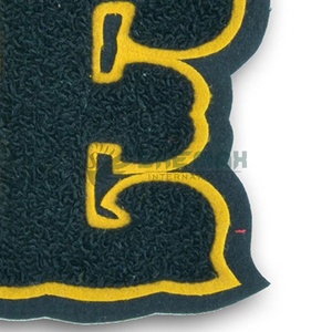 Vente en gros de patchs chenille de broderie de tissu personnalisés à bas quantité minimale de commande pour votre logo, style fleur thermocollant, OEM disponible - Product Image 6