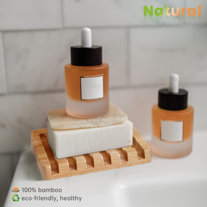Best Seller 2025 Wholesale Natural Bamboo Wooden Soap Dish with Anti-mildew Coating/ Anti-slip/ Drainage Design Made in Vietnam - Product Image 6