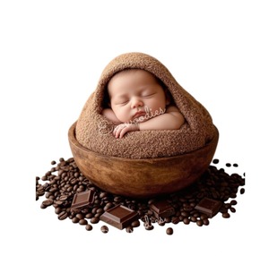 ชามไม้อุปกรณ์ประกอบฉากสำหรับถ่ายภาพเด็กแรกเกิดอ่างไม้อุปกรณ์เสริมสำหรับถ่ายรูปเด็กทารกอุปกรณ์เสริมสำหรับการสร้างแบบจำลอง - Product Image 3