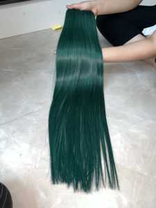 วิกผมดิบสีเขียวทรงตรงจากเวียดนามพร้อมที่ปิดและวิกผมลูกไม้ใส - Product Image 4