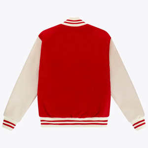 Leather Sleeves Waterproof Winter Varsity <b>Jacket</b> Men Quick Dry Custom Color Letterman - Product Image 1