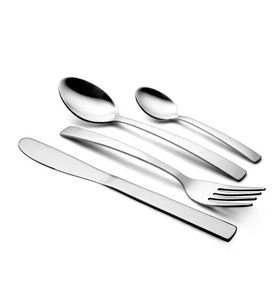 ชุดช้อนส้อมสแตนเลสสีเงินขัดเงาสมบูรณ์แบบเพื่อเพิ่มเสน่ห์เหนือกาลเวลาให้กับงานแต่งงานงานและการรับประทานอาหารทุกวัน - Product Image 4