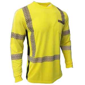 Fabricante hecho a medida de alta visibilidad uniforme de trabajo seguridad reflectante construcción personalizada seguridad camisa de manga larga - Product Image 2