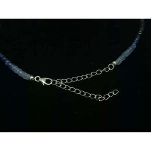 Aquamarine 925 Sterling Silver AAA+ Grade 100% Natural 3.5mm Rondelle Beaded Necklace Unisex Everyday Wear Fine Jewelry - Product Image 6