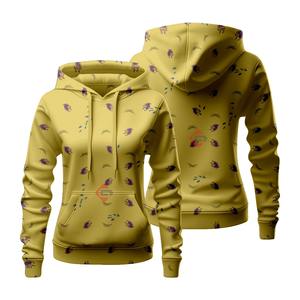 Sudadera con capucha para mujer con estampado personalizado al por mayor, nuevo diseño, sublimación, tela gruesa multicolor para Otoño/Invierno - Product Image 1