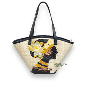 Sacs de paille avec des motifs méticuleux et habiles, faciles à utiliser, apportent un style artistique aux femmes - Product Image 1