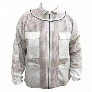 Chaqueta segura de abeja, tela de poliéster ventilada, mono de apicultura profesional, chaquetas de apicultura Unisex transpirables - Product Image 2