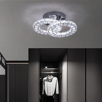 Lampes de plafond modernes en acier inoxydable LED pour la maison, l'appartement, le loft, le couloir, la salle de séjour, la chambre à coucher