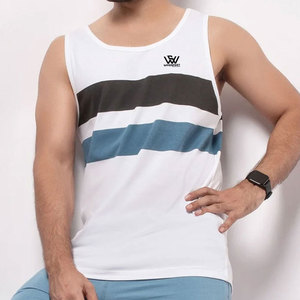 บริการ OEM เสื้อกล้ามลำลองผู้ชาย ดีไซน์ล่าสุด น้ำหนักเบา ระบายอากาศได้ดี คุณภาพสูง ราคาประหยัด - Product Image 1
