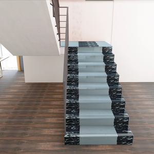 JUEGOS DE ESCALONAMIENTO Y RISER VITRIFICADOS ACRISTALADOS 300 MM X 1200 MM Y 200 MM X 1200 MM ACTUALIZACIÓN DE AZULEJOS DE ESCALERAS - Product Image 2