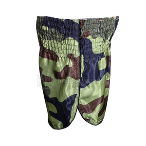 Shorts de boxe thaïlandaise pour hommes de haute qualité 100% polyester, séchage rapide, respirant, personnalisable, vêtements d'entraînement - Product Image 2