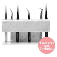 Support de pince à épiler acrylique moderne professionnel organisateur d'outils de beauté d'affichage rotatif pour les techniciens de maquillage et de cils