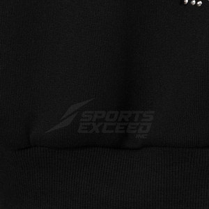 Sweat à capuche personnalisé en couleur unie avec strass, en tissu polaire, durable, décontracté, respirant et écologique pour hommes - Product Image 6