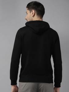 Sweat à capuche décontracté d'hiver de haute qualité, épais et surdimensionné, avec logo imprimé en relief, personnalisable pour hommes, respirant - Product Image 5