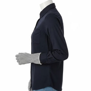 Mezcla de algodón transpirable Guantes de uso diario Tela elástica suave Ligero Lavable Reutilizable Cómodo Guantes de protección de manos - Product Image 3