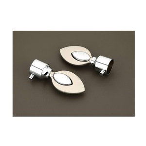 Embouts de rideau en or antique pour toute tringle à rideau de 1 pouce pour portes/fenêtres vis et bouchons muraux inclus conception conique - Product Image 2