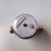 Brass Single-Jet Mechanical Water Meter with Replaceable Measuring Cartridge, Easy Maintenance